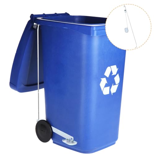 Cubo de basura con pedal de hierro resistente a la corrosión y fácil montaje 7