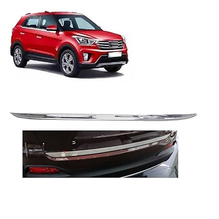 Car Rear Trunk Dicky Patti Chrome Garnish/Boot Garnish Compatible with Hyundai Creta 2015-2017 (1 PCS)-image-19