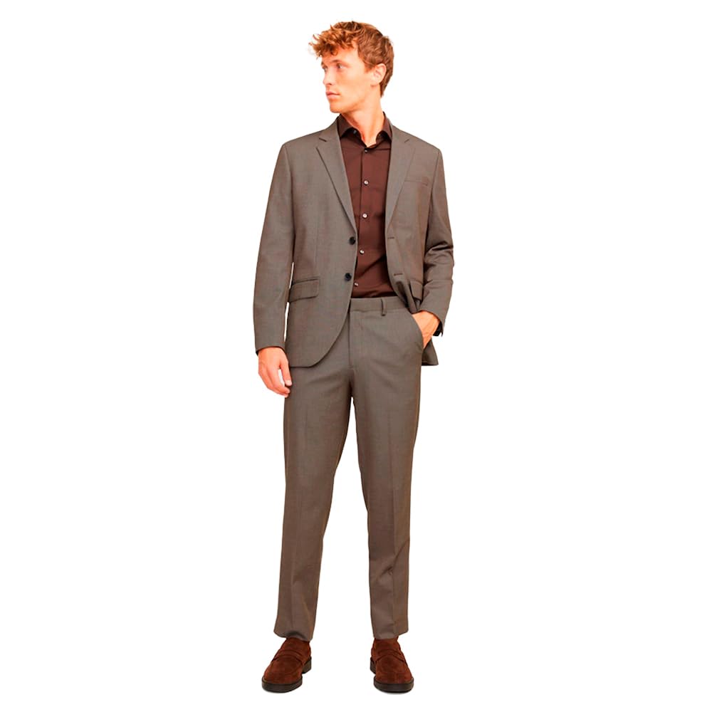 Jack & Jones JPRBUSHWICK Mathew Regular Suit, Greige/Fit:regular Fit, 54