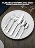 45-Piece Flatware Sets, Silverware Set for 8, Durable Stainless Steel Tableware in Ergonomic Design Size and Weight, Kitchen Utensils Set with Steak Knives, Rust-proof, Dishwasher Safe #2