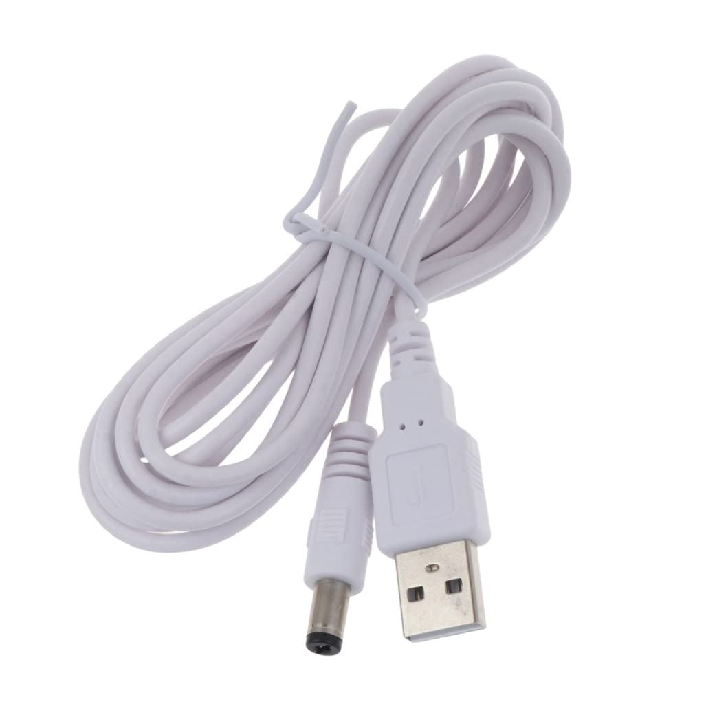 Tsophreniq DC5V Power Cable USB2.0 Male to DC5.5mm x 2.5mm Male Power Cord for Router, LED Light,Loudspeaker 1M/2M3M