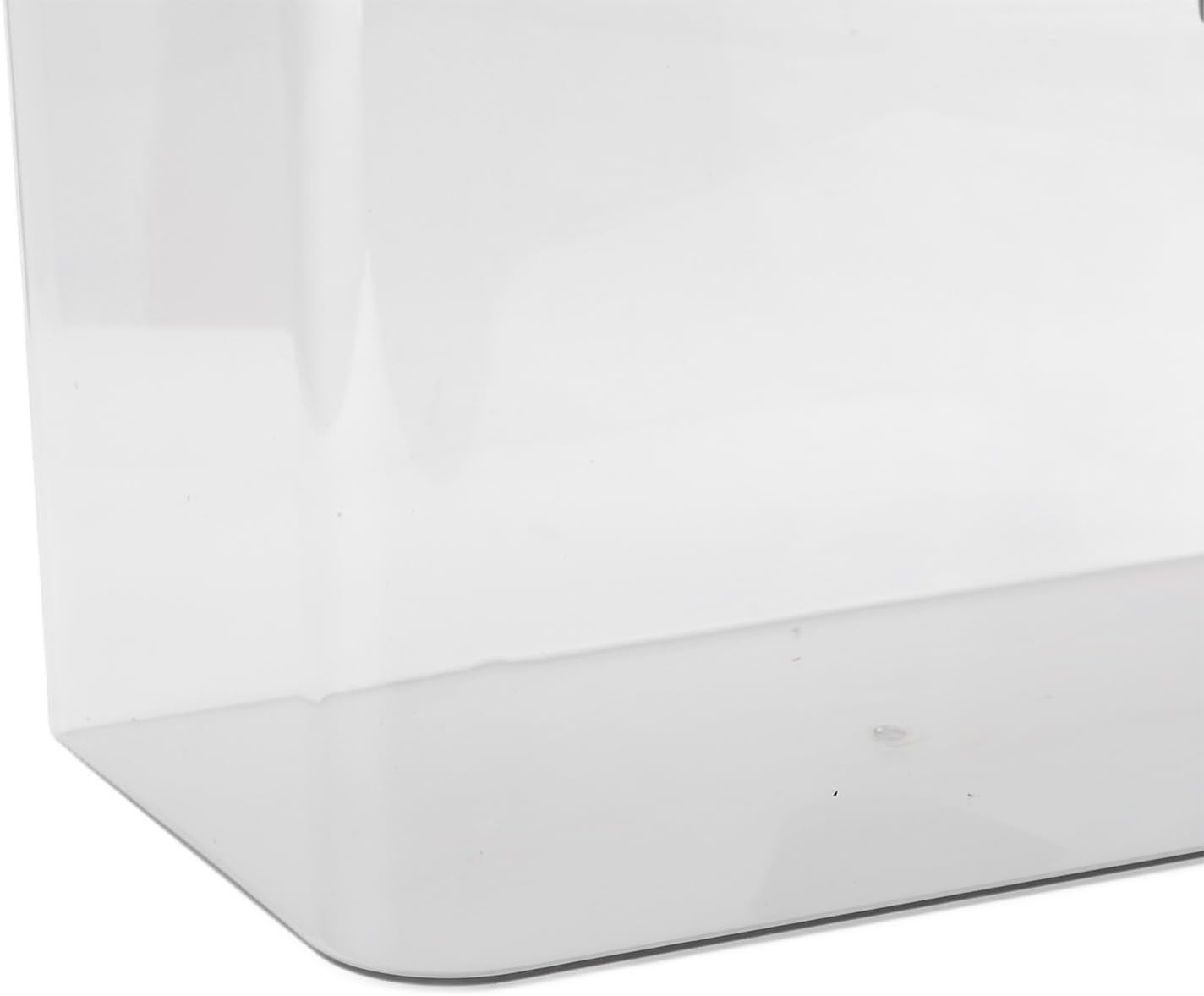 Desktop Fish for Betta – Clear Acrylic Aquascape Kit with Decorative Sand & Plants, 12.4x7.1x8.9in, Ideal for Desk Decor