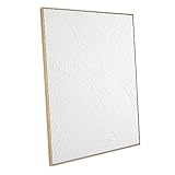 White Abstract Wall Art for Living-room - Framed Geometry 3D Abstract Hand-painting Artwork Minimalism Contemporary Boho Decorative for Living Room, Bedroom - 28