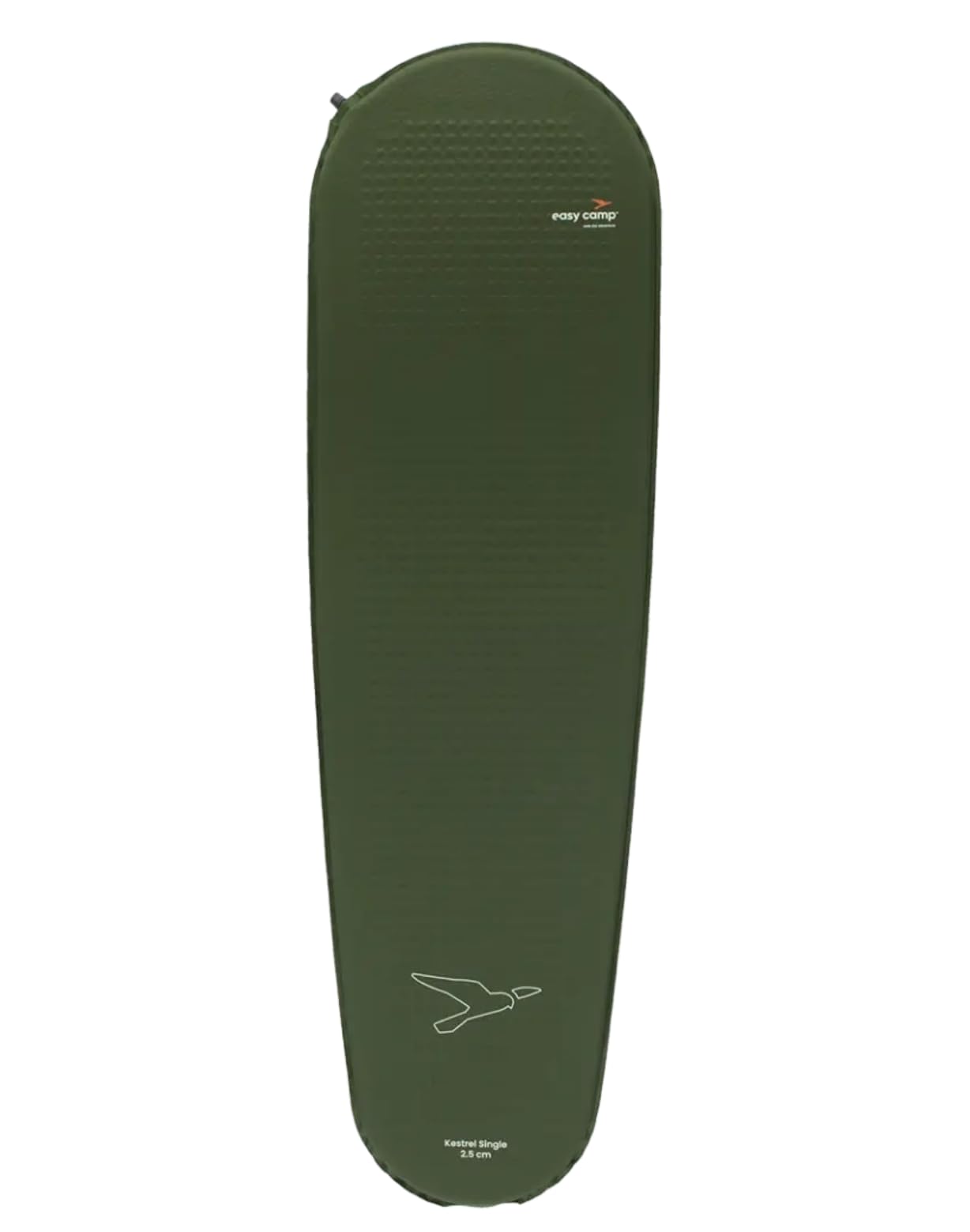 Easy Camp Kestrel Mat Single, Self-Inflating Camping Mat, Green, 182x51x2.5 cm, Mummy-Shaped, Lightweight, 190T Polyester, Outdoor Sleeping, with Stuff Bag, 795g