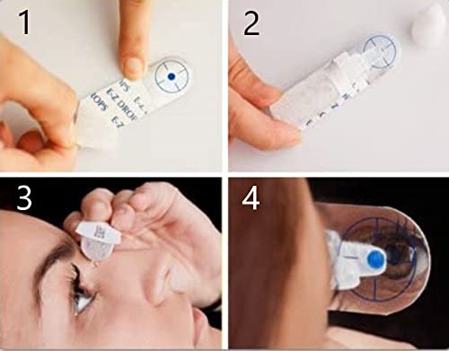 Peermax Eye Drop Guide, Ez Drops Reflective Eye Drop Application Strips, Also Includes A Free Bonus Peermax Microfiber Cleaning Cloth, Works With Most Eye Drop Bottles, #TOP1