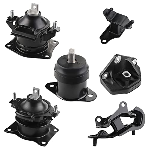 BOMGLING 6PCS Engine Motor Mount Set Compatible with Honda Accord 2003-2007 2.4L Auto Transmission Motor Mount Replace A4526HY A4517 A4516 A4510 A4509 A4542