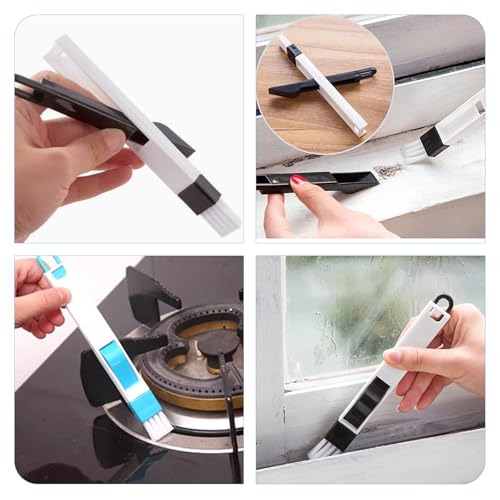 Image of 13Pcs Crevice Cleaning Brush Set, Multifunctional Hard Bristle Crevice Cleaning Brushes Tools for Deep Cleaning Gaps, Kitchens, Tight Spaces, Corners, Bottles, Cups, Teapots, Sinks, Bathrooms