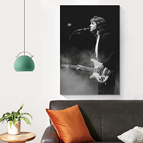LWFBH Toile Peinture Paul McCartney Photo Print Modern Family Bedroom Decor 60 * 90cm sans Cadre - Les Beatles, Paul McCartney, John Lennon, RIngo Starr, George Harrison LWFBH Toile Peinture Paul McCartney Photo Print Modern Family Bedroom Decor 60 * 90cm sans Cadre – Image 4
