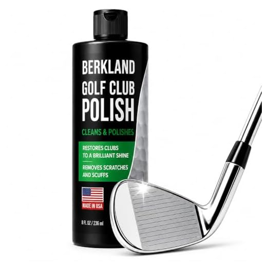 Berkland Golf Club Polish & Cleaner — Made in USA | Restores Shine, Removes Scuffs & Light Rust on Irons, Wedges, Putters & Drivers | Steel, Chrome & Zinc | 8 oz