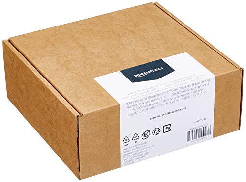 Filamento PLA 1.75mm Amazon Basics translúcido bobina de 1kg pack de 2 para impresión 3D 5