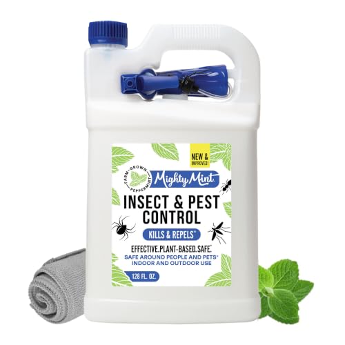 Mighty Mint Peppermint Oil Insect Repellent Spray, 1 Gallon (128 Oz)
