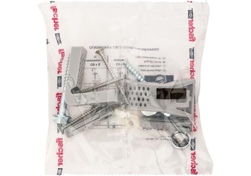 Fischer Verdeckte Befestigung WB 5 N für WC und Bidet am Boden mit seitlichen Löchern, Dübel für Sanitär-WC, 567600