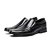 ECOSWAY Uomo Casual Scarpe in Pelle, Scarpe Oxford Punta Quadrata Abito Completo Scarpe, Matrimonio Formale Classico Abito Scarpe, Ufficio Lavoro Scarpe - Nero, 44