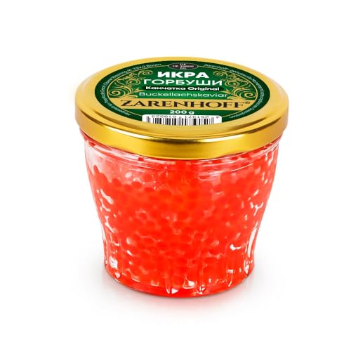 Kaviar aus Buckellachs Gorbuscha aus Kamtschatka, 200 g Glas, Lachskaviar Roter Kaviar, икра Горбуши caviar