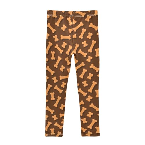 Toddler Girls Leggings Full Length Pants Dog Bone Active Leggings for Girls 6T2