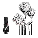 Herren-golfschläger-Set, Multifunktionales Golf-Set für Rechtshänder, Einschließlich Hölzer, Eisen, Putter, Sandeisen, Hölzer, Taschen