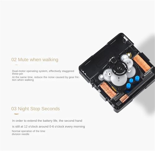 Reloj de sobremesa con péndulo sin cables molestos para el dormitorio 8