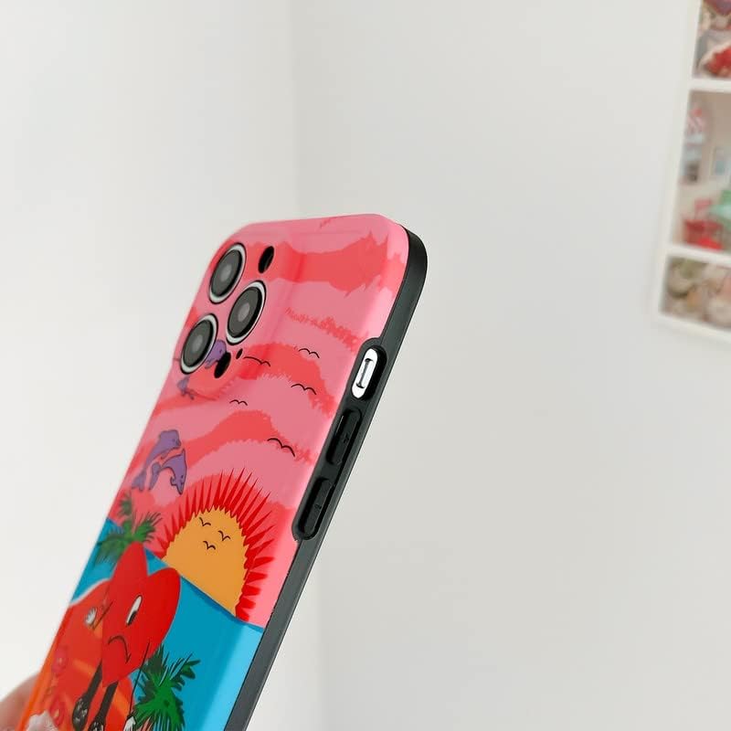 Miniatura 5 de Funda de teléfono Cool Cut Bunny para iPhone XR, funda de teléfono de conejo malo para hombres, mujeres, niñas, niños, viene con un bonito llavero