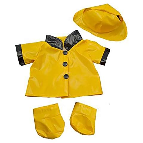Rain Slicker w/Hat & Boots Teddy Bear Clothes Fits Most 14"-18" Build-A-Bear & Make Your Own Stuffed Animals Cover