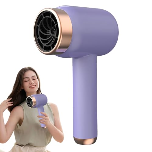 Asciugacapelli Portatile,Asciugacapelli Senza Filo - Con Tre Livelli Di Velocità - Per L'Uso In Hotel, Vacanza, Viaggio Di Lavoro, Zaino In Spalla, Palestra, Dormitorio E Spiaggia