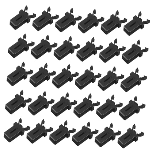 Warmhm 30pezzi Fibbie Pressione Per Bidoni Della Spazzatura Clip Bloccaggio Autobloccanti Per Coperchi Bidoni Della Spazzatura Sostituzione Del in Plastica Durevole Per Accessori Per
