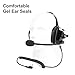 BANDARICOMM Two Way Radio Headset with Noise Cancelling Microphone, Volume Control Knob, Push to Talk, 3.5mm Input Jack Behind The Head Style Racing Headset