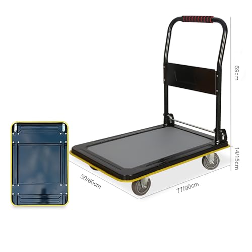 Carretilla plegable para carga pesada 77x50x83 cm miniatura 2