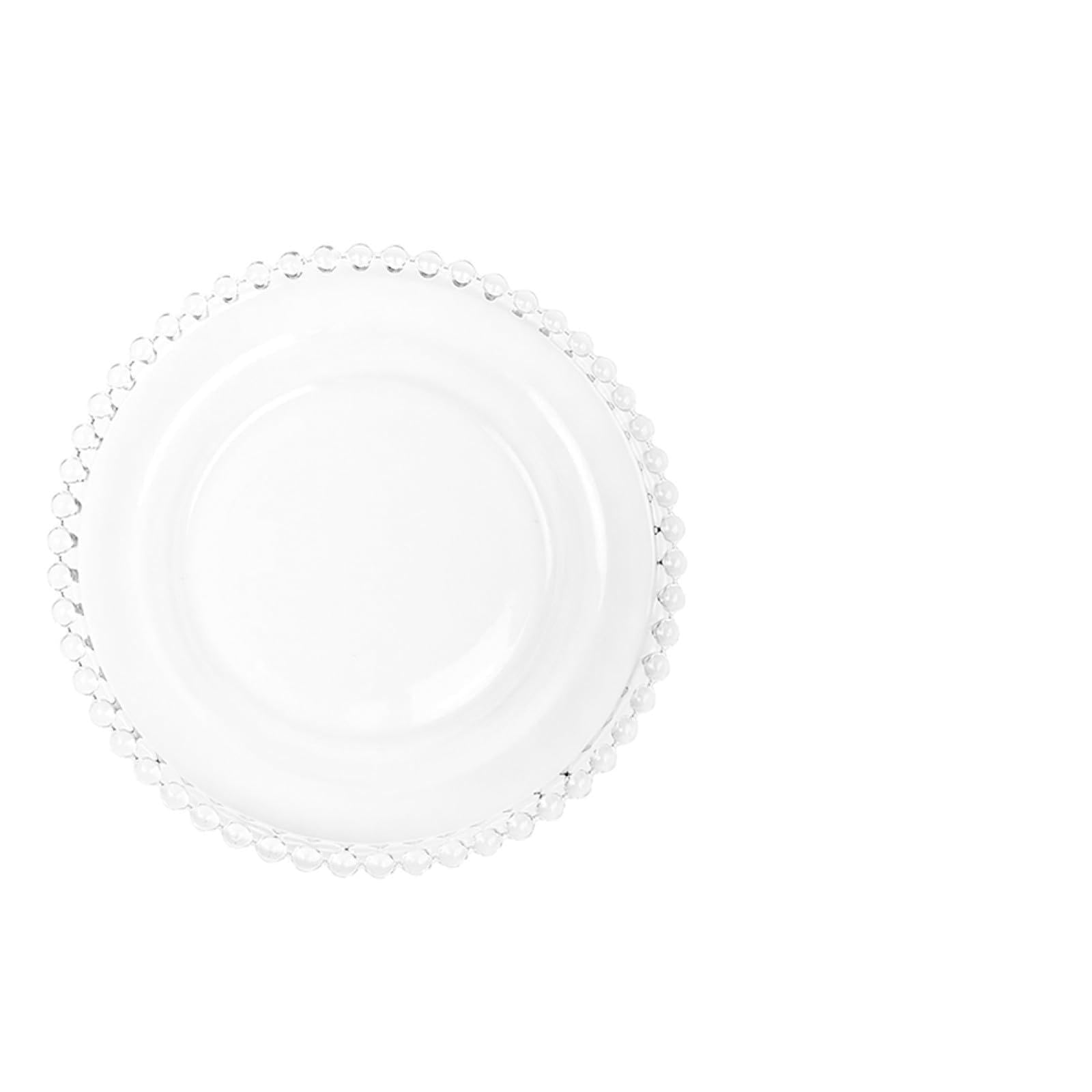 Assiette à Salade en Verre pour Repas Quotidiens et Fêtes