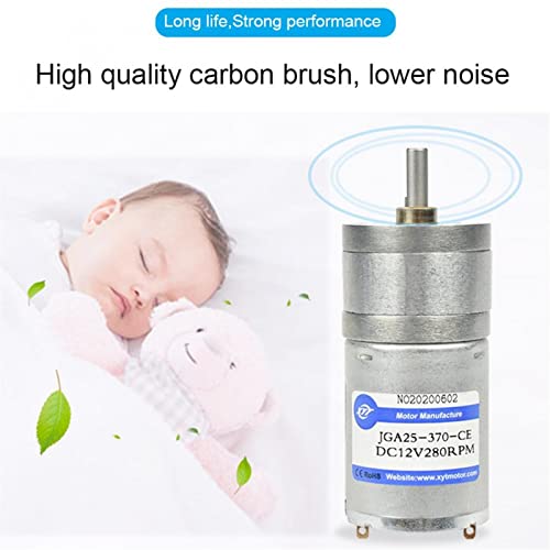 Moteur de réduction 12V DC 281 RPM pour chariot intelligent et domotique - 6
