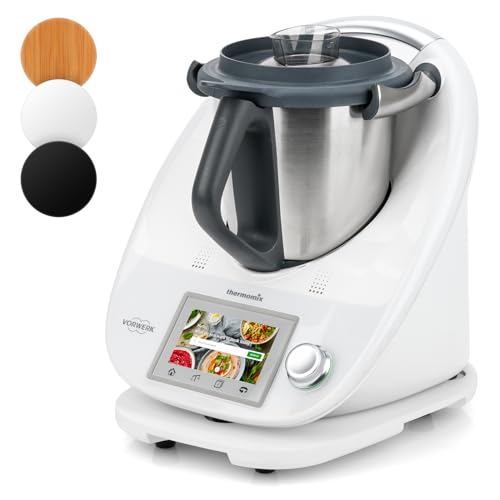 Ticanros Asse Scorrevole Per Bimby Tm6 Tm5, Asse Scorrevole In Bambù Con Ruote, Per Muovere Senza Facilità, Per Bimby Tm5 Tm6 Accessori Base, Bianco