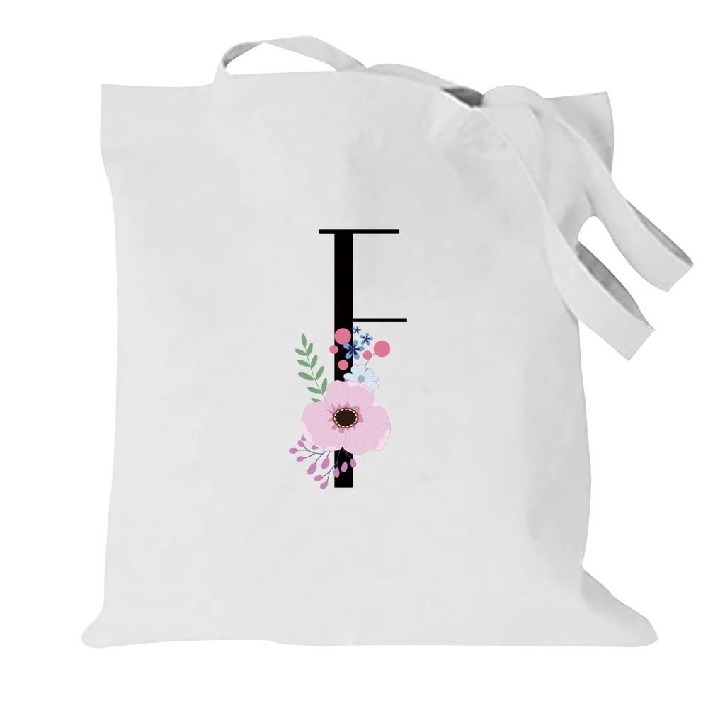 26 Letter Printed Canvas reusable grocery bags, Foldable Casual Travel HandBag, Shoulder Beach Tote Bags, Shopper bag eco friendly super strong washable Storage bags Shopping bag Canvas bag for Women