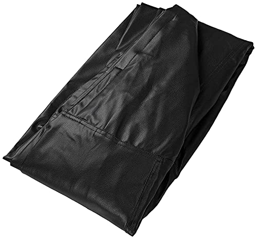 Image of Leather Bean Bag Without Beans | Leatherette Bean Bag Cover for Indoor Living Room Gamer (Black)