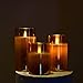 Yinuo Candle Flameless Led Candles Flickering, Real Wax Fake Wick Moving Flame Faux Wickless Pillar Battery Operated Candles with Timer Remote Glass Effect for Festival Wedding Home Party Decor