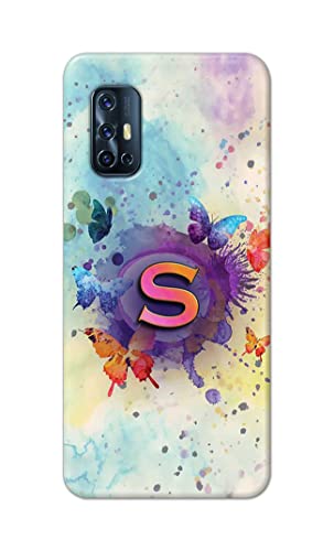 Image of PRINTFIDAA� Printed Hard Back Cover Case for Vivo V17 Back Cover (Alphabet S) -2808