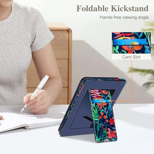Image of Fintie Case for 7 inch /6.8 inch Kindle Paperwhite(12th /11th Generation-2024 /2021) and Kindle Colorsoft Signature Edition -Slim Foldable Stand Cover Auto Wake /Sleep for Paperwhite 2024, Jungle Night