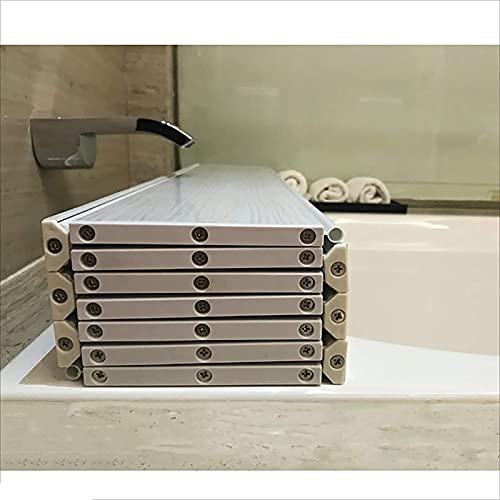 Cubierta plegable de PVC para bañera impermeable tamaño 105x80cm protector de baño duradero 8