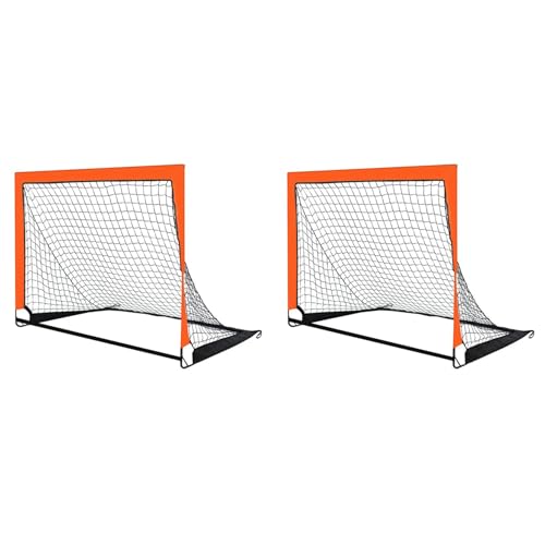 But de football portable orange pour enfants idéal pour le jardin et le parc