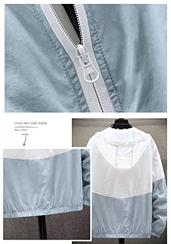 DEBAIJIA Uomo Felpa cappuccio protezione solare