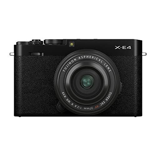 Câmera Fotográfica Fujifilm X-E4 e Lente XF 27mm Preta