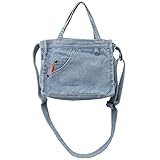 Micmores Small Crossbody Purse Denim Tote Bag Women Hobo Bag Stylish Handbag Fashion shoulder Bag(Light Blue)