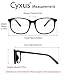 Cyxus filtro de luz azul [Mejor dormir] Gafas de computadora Unisexo（Hombres /...