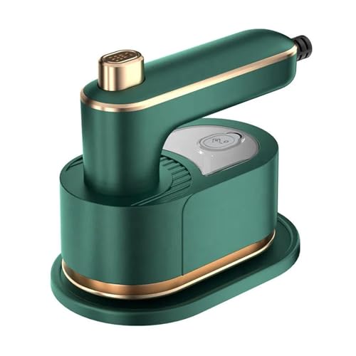 スチームアイロン ポータブルハンドヘルドアイロン スチームアイロン 電気衣類 ハンディ 衣類スチーマー 家庭用 旅行用 吊り下げ式 抗菌 消臭 時短 旅行/出張/家庭用(Green)