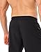 HovSiyla 3 Pack Men's Athletic Shorts Quick Dry Running Shorts with Zippered Pockets Performance Gym Lightweight Shorts Black L