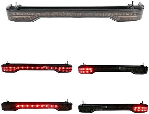 Miniatura 5 de King Trunk WBackrest Pad Portaequipajes Altavoz de luz LED para Harley Touring Road Electra Glide 2014-2025