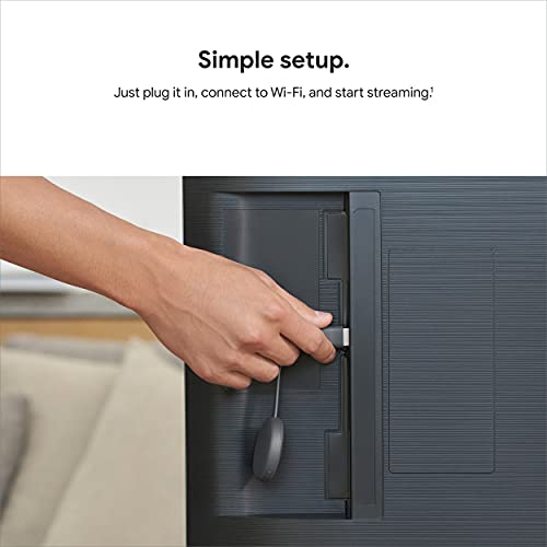 Google Chromecast – Dispositivo de streaming com cabo HDMI – Transmita shows, músicas, fotos e espor