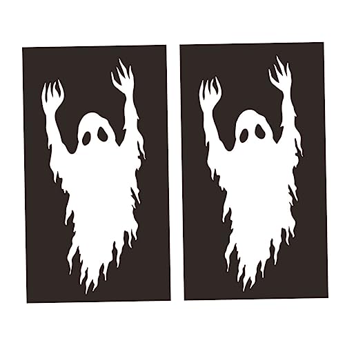 Décoration de fenêtre d'Halloween pour classe et salle de fête 2 pièces