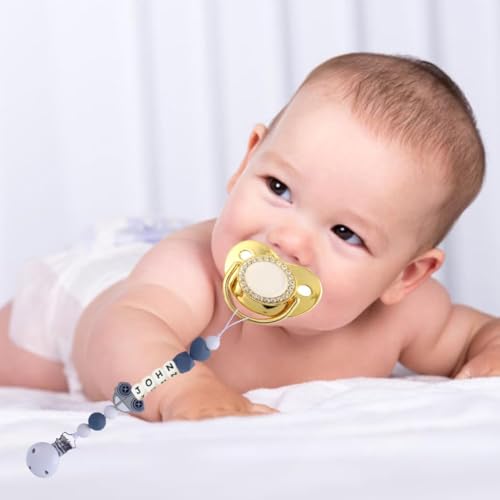 Personalized Pacifier Clip with Name for Boys Custom Stroller Clip Silicone Pacifier Chain Holder Clips (Car) - Thumbnail 3