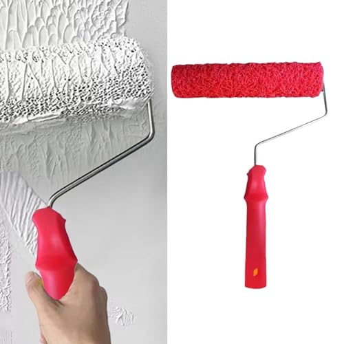 Rouleau composé pour cloisons sèches et brosse de texture pour finition des murs
