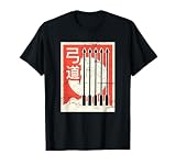 T shirt rétro japonais à l'arc/Kyudo T Shirt