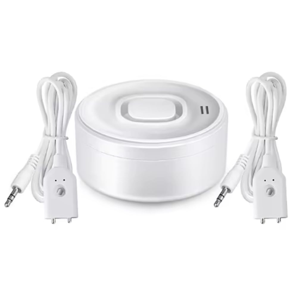 Jnchdghwa White Dual Water Flood Sensor 100Db Wifi Water Leak Detector Smart Life App Remote Monitoring Flood Alert Overflow Security
